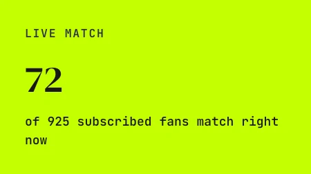 The live preview showing how many fans currently match the rules