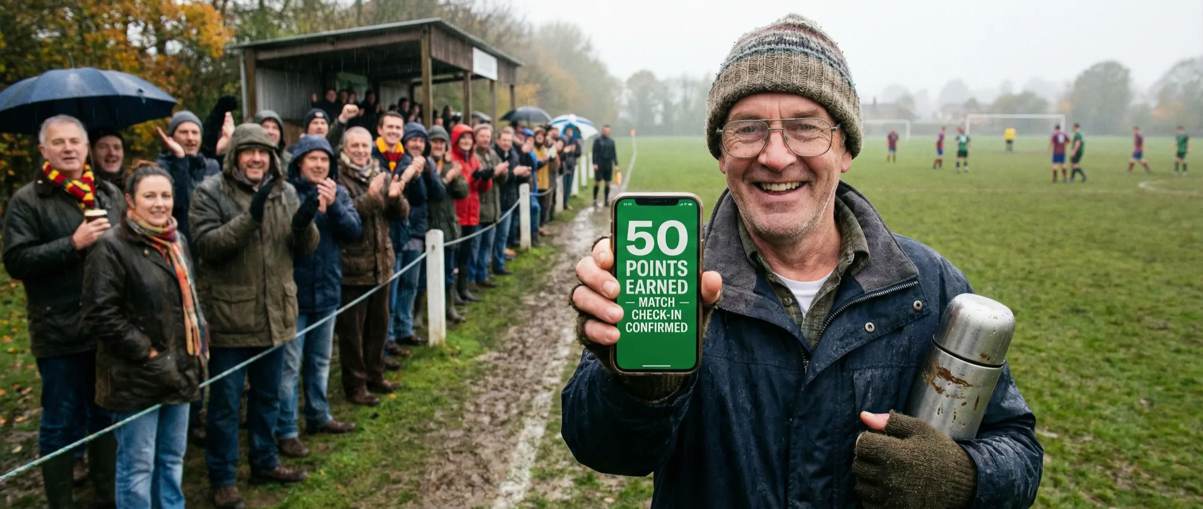 Sunday League Match Day Check-ins